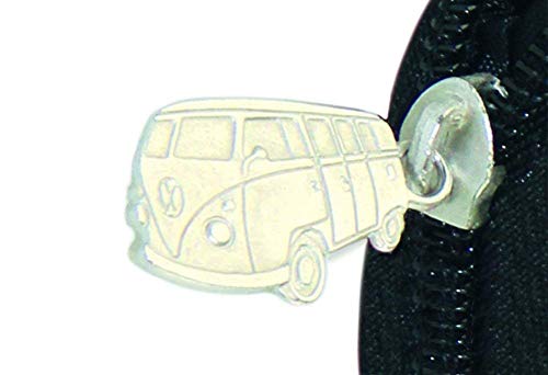 BRISA VW Collection - Volkswagen Furgoneta Hippie Bus T1 Van Estuche para lápices de polipiel (PU), Caja de papelería, Bolso de Maquillaje-Cosméticos, para Escuela/Oficina/Regalo (Surf/Azul)