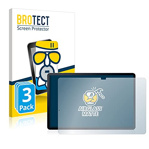 BROTECT Protector Pantalla Cristal Mate Compatible con Samsung Galaxy Tab S7 Plus 5G 2020 Protector Pantalla Anti-Reflejos Vidrio (3 Unidades)