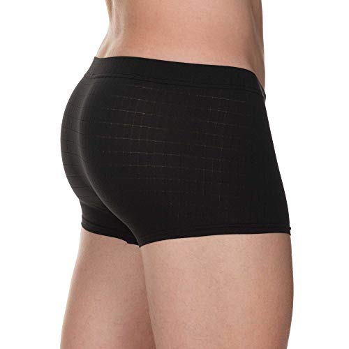 Bruno Banani Hipshort Check Line 2.0 Bóxer, Negro (Schwarz Karo 125), M para Hombre