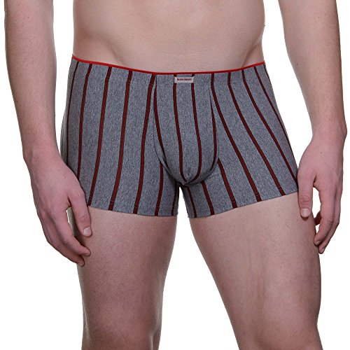 Bruno Banani Short Play Hard Pantalones Cortos, Gris (Graumelange/Red Stripes 2322), S para Hombre