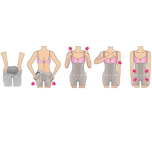 BTTNW CL Body Shaper para Mujer De Las Mujeres Fajas Body Reductor Body con Encaje Fajas Usar su Propia Sujetador La Pérdida De Peso Body Sculpting (Color : Natural, Size : L)