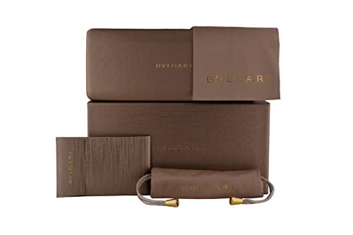 Bulgari Gafas de sol BV6109 Mate tejanos en el oro pálido w/azul claro de la lente de 62 mm 205172 BV 6109 mujer Mate pantalones vaqueros azules en oro pálido Grande