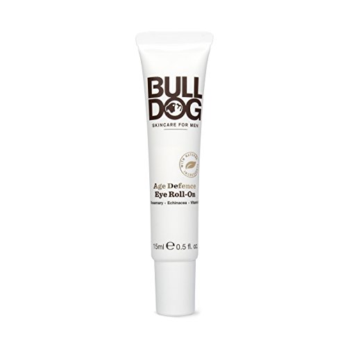 Bulldog Skincare Roll-On de Ojos Antiedad Age Defense para Hombre con Ingredientes Naturales (Líneas Finas, Ojeras e Hinchazón) 15 ml