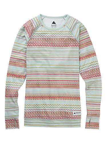 Burton Dames Lightweight Crew Aqua Gray Revel