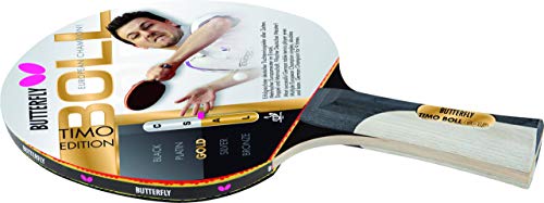 Butterfly 85020 Timo Boll Gold - Raqueta de Ping Pong, Color Negro y Dorado