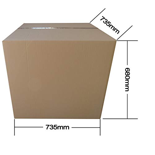 Cajas de cartón plegables de 735 x 735 x 680 cm, 73,5 x 73,5 x 68, 2 ondulaciones, DHL GLS UPS DPD paquete