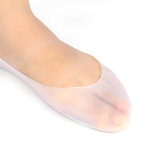 calcetines hidratantes de silicona, calcetines hidratantes completos para los pies, reducción de la presión en el talón y alivio del dolor de los pies, calcetines hidratantes para piel seca y dura