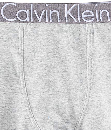 Calvin Klein 2 Pack Trunk, Bóxers para Niños, Gris/Blanco (Grey Heather/White), 14-16 Años