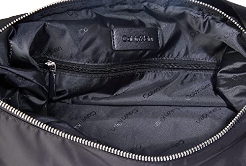 Calvin Klein CK Essential Oversized Hobo, Bolsas. para Mujer, Black, Medium