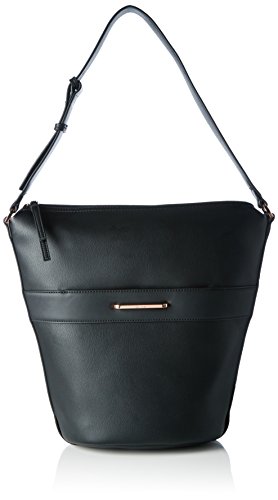 Calvin Klein HEATH3R Elongated Bucket Bag, Bolsa para Mujer, Negro (Black), 18x33x41 cm (b x h x t)