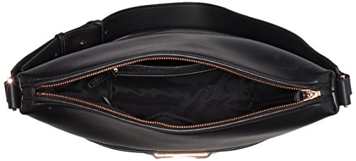 Calvin Klein HEATH3R Elongated Bucket Bag, Bolsa para Mujer, Negro (Black), 18x33x41 cm (b x h x t)