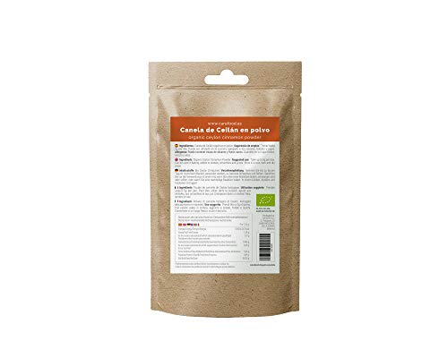Canela de ceylan en polvo 200gr Carefood 100% ecológica | Cinnamon powder BIO | Canela pura molida BIO |
