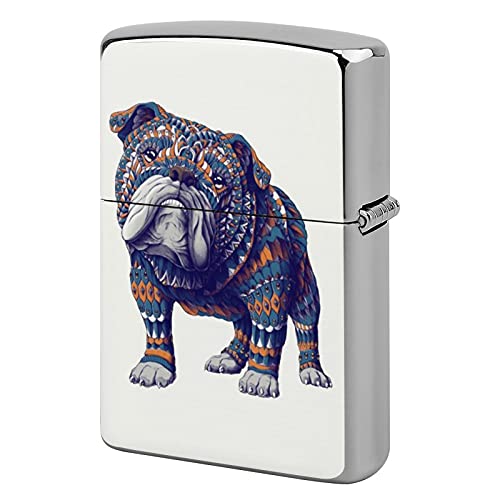 Carcasa para encendedor de bolsillo, unisex, ideal para cigarrillos y velas de cigarrillos, bulldog inglés