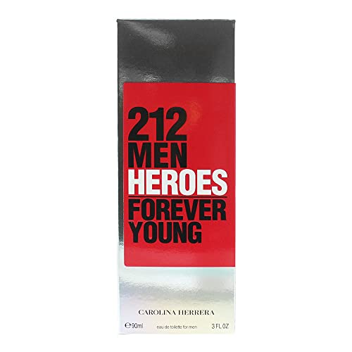 CAROLINA HERRERA 212 Men Heroes Para Hombre Eau De Toilette Spray', One size, 90 ml