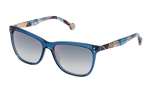 Carolina Herrera SHE7495506N1 Gafas de Sol, Azul, 55 para Mujer