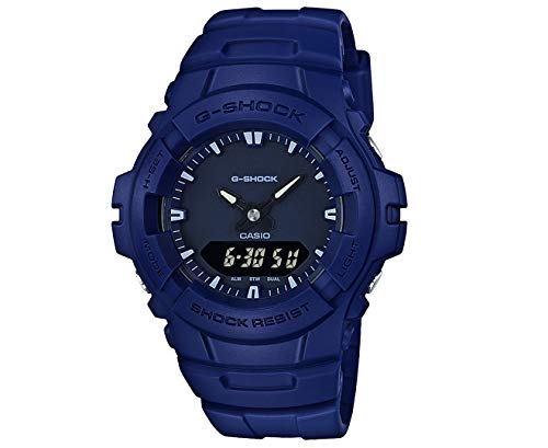 Casio G-Shock Reloj analógico digital azul para hombre con fecha y 200 metros resistente al agua G100CU-2A