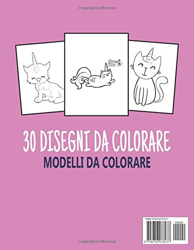 caticorn libro da colorare per ragazze 4-8: Carino varietà di gatto unicorno pagine da colorare | Animal Coloring Cat Book For Kids Who Loved Unicorn ... Book Unicorn) | "8.5x "11 pollici, 64 pagine.