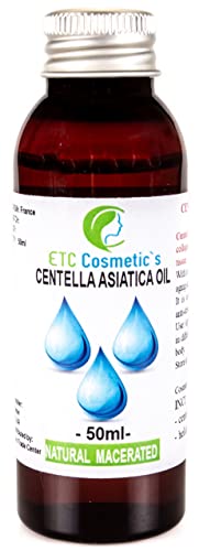 Centella Asiatica Oil 50 ml - conocido también como aceite de kola Gotu, actúa como un agente antienvejecimiento, tonificante, reafirmante, acondicionador y restaurador.