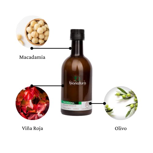 Champú Natural Macadamia. Sin Parabenos. 500 Ml. 1711 Bio Natura