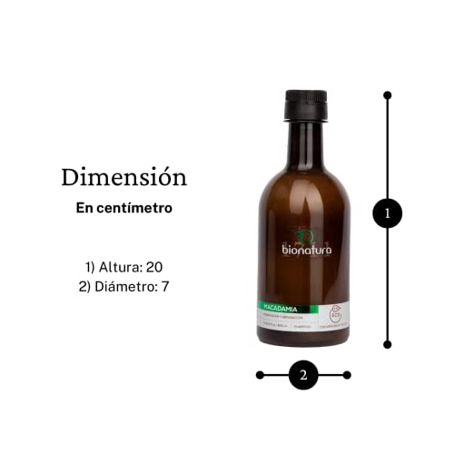 Champú Natural Macadamia. Sin Parabenos. 500 Ml. 1711 Bio Natura