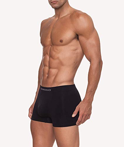 Channo Calzoncillos Boxers Licra Sin Costuras Clasicos (Pack de 12) (Talla L)