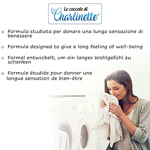 Charlinette Perfume higienizante para el Lavado in lavadora ultra Concentrado Aceite Esencial de Flor de Loto con Microcápsulas de larga duración Perfumador para la Ropa Professional 50 lavados