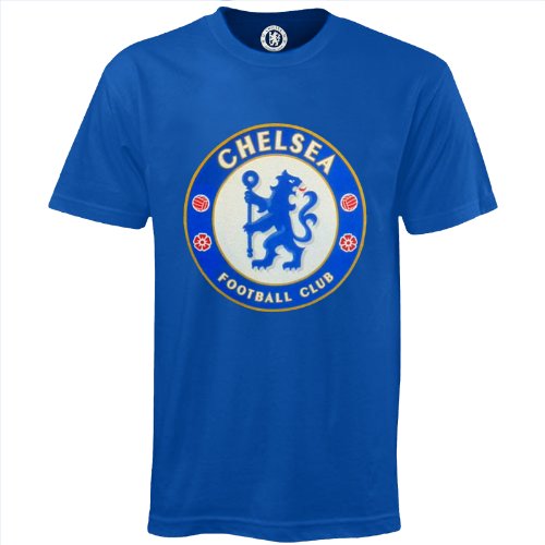 Chelsea FC - Camiseta Oficial para niños - con el Escudo del Club - Azul Real - 8-9 años