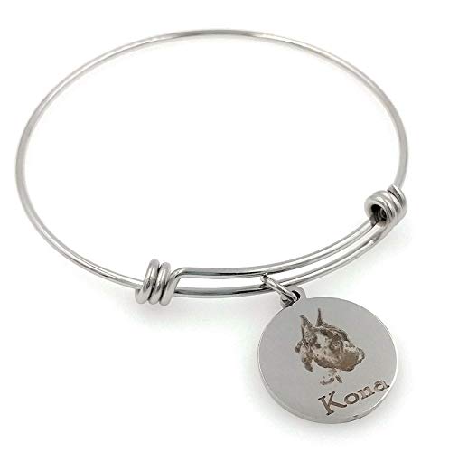 Chloe & Violet Jewelry Boxer perro brazalete pulsera-personalizada, grabado, ampliable