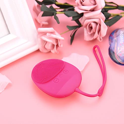 CkeyiN Cepillo Limpiador Facial de Silicona Dispositivo De Belleza Cara Poros Acné Espinillas Puntos quita Exfoliación Masajeador Impermeable IPX7 para Todo Tipo de Piel Recargable Portátil USB