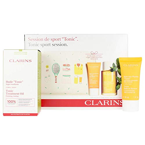 Clarins huile tonic 100ml + baño de plantas tonico 30ml