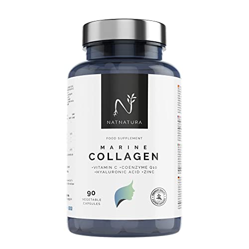 Colágeno Marino Hidrolizado + Ácido Hialurónico + Coenzima Q10 + Vitamina C + Zinc. Ilumina tu piel, protege tus articulaciones y aumenta tu energía. 90 cápsulas vegetales.