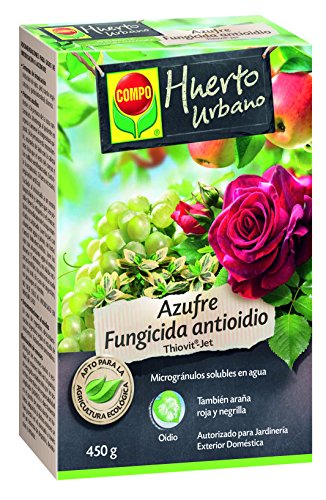 Compo 1 Kg Abono para Trepadoras Y Rosales con Guano Natural, Negro, 2 Kg + Azufre Fungicida Anti Oídio, Microgránulos Solubles En Agua, para Plantas Ornamentales, Arbustos Y Árboles, 450 G