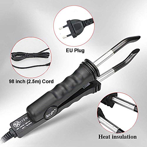 Conector Extensión para Cabello Profesional,Herramienta de Hierro para Pelo, Máquina de Peluquería con Pantalla LED,Temperatura Ajustable