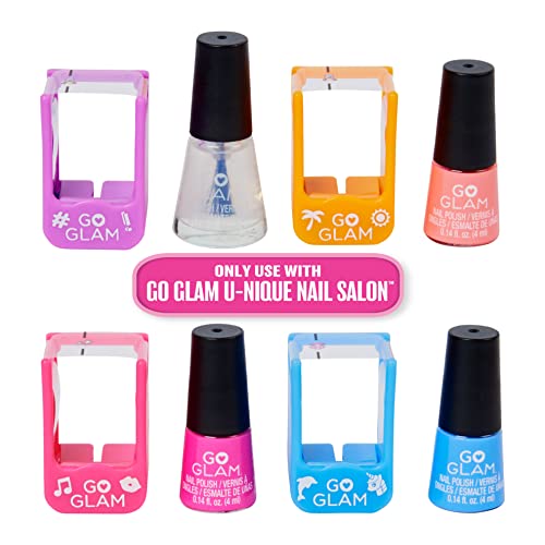 Cool MAKER - RECARGES GO Glam U-Nico Nail Salon - Recarga de 4 Cartuchos de diseño y 3 esmaltes para máquina de manicura y pedicura - Fun y fácil - 6062702 - Juguete Infantil de 8 años y +