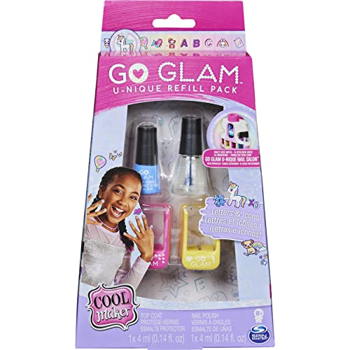 Cool MAKER Set de Recambio para manicura Go Glam Unique Nail Salon, Esmalte de uñas y Cartuchos de diseño, a Partir de 8 años, Color no aplicable. (Spin Master 6062239)