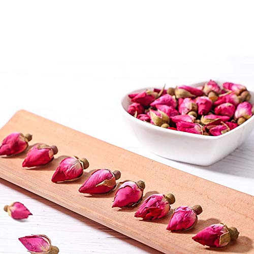 CoolCrafts Capullos Rosas Secas Naturales 100g Flores Secas Rosa para Decoración de Pasteles, Jabón, Resina, Popurri