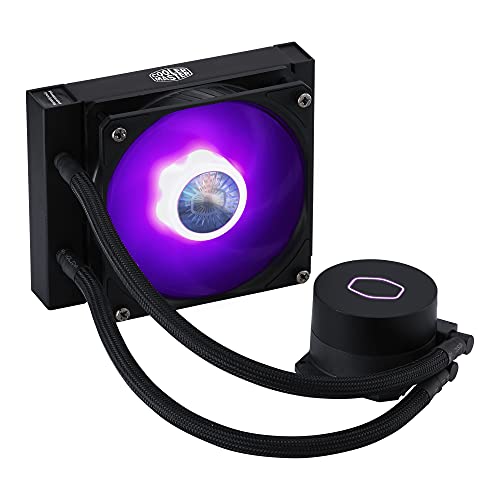 Cooler Master MasterLiquid ML120L V2 RGB Refrigeración Líquida para CPU - Efectos de Iluminación más Brillantes, Bomba de 3ª Generación, Radiador y Ventilador SickleFlow 120mm de Primera Calidad