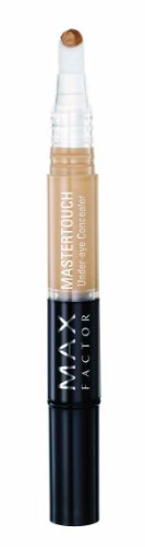 Corrector de ojeras y fondo de maquillaje de Max factor Mastertouch, alrededor de 3 diferentes productos de sombras cosméticas a elegir