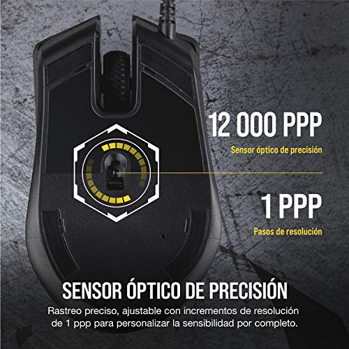 Corsair Harpoon RGB PRO, Óptico Ratón Para Juegos, USB, Tamaño Único, Negro