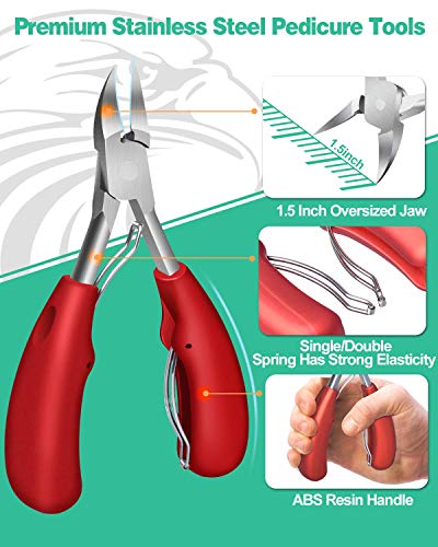 CortaúñAs PodóLogo, CortaúñAs SúPer Afiladas Para UñAs Duras Y Gruesas Encarnadas. Cortadores De UñAs De Acero Inoxidable Para Pedicura. Herramienta De Pedicura Profesional Para