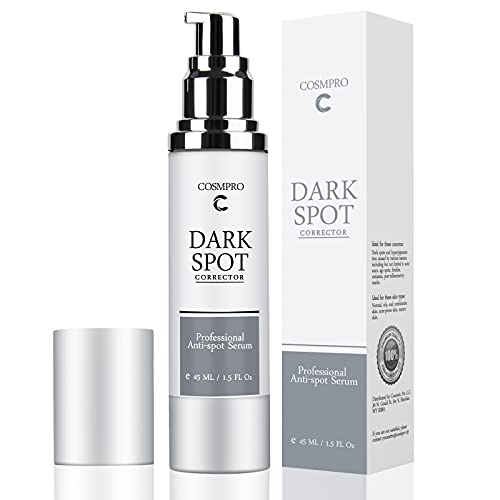 Cosmpro Serum Antimanchas para Peeling Facial, 45ml Despigmentante Facial Manchas Piel, Manchas cara Eliminación, Tratamiento de Manchas de Edad & Mancha de Sol, Dark Spot Remover for Face and Body