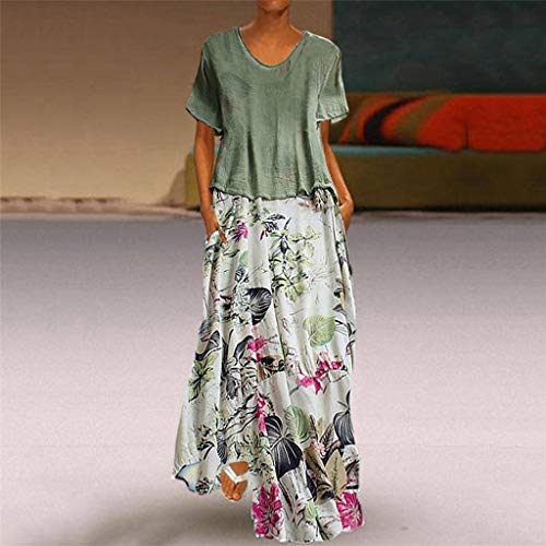 COZOCO Vestidos Mujer Verano Largo Sexy Elegante y Comodo Dress Casuales Vestido Chic de Noche Playa Vacaciones Cortos Elegantes …