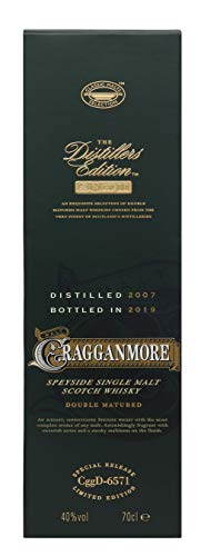 Cragganmore Distiller's Edition 2019 Whisky Escocés Puro de Malta de las Tierras Altas de Escocia - 700 ml