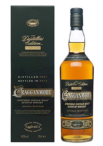 Cragganmore Distiller's Edition 2019 Whisky Escocés Puro de Malta de las Tierras Altas de Escocia - 700 ml