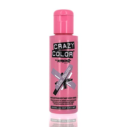 Crazy Color Color Semipermanente, 100 ml, Malva de Hielo