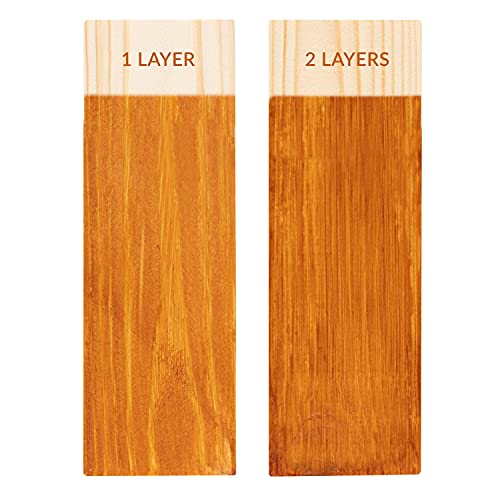 Creative DECO 1L Barniz Madera Interior Tinte al Agua | Color Roble Natural | 1L | Secado Rápido | No Tóxico | para Paneles de Madera, Parquet, Hormigón, Ladrillo, Papel Pintado y Más | Alta Eficacia