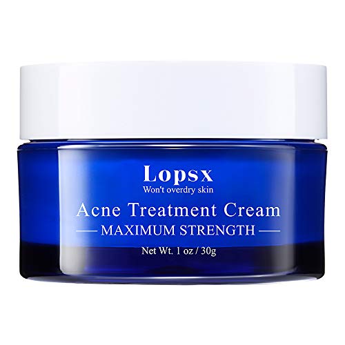 Crema Antiacne Lopsx Crema Acne Facial con Acido Salicilico Acne Tratamiento Para Espinillas e Imperfecciones Anti-Manchas con Doble Fuerza Apto y Seguro Para Pieles Sensibles