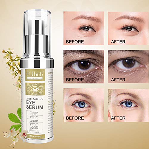 Crema Contorno de Ojos Lifting - Crema para ojos de colágeno con Acido Hialuronico, Vitamina E, Contorno de Ojos Antiarrugas, Anti edad para ojeras,bolsas,patas de gallo e hinchazón,15ml