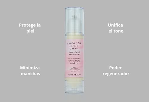 Crema Facial Antioxidante con Rosa Mosqueta que reducirá marcas y manchas debidas al acné o al sol. 50ml- SkinBioCare