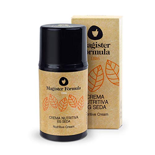 Crema Nutritiva Facial EG Seda 50 ml | Hidratante Natural con Extracto de Proteína de Seda + Ácido Hialurónico + Vitamina E | Piel Mixta y Seca | Día y Noche | Mujer y Hombre | Magister Fórmula